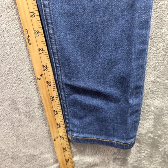 Vigoss Jeans Womens 28 Blue Thompson Tomboy Skinny Mid Rise Zip Fly Denim Faded - Picture 7 of 9